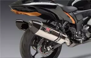 Yoshimura Exhaust Slip On R77 Stainless Carbon Tip Suzuki Hayabusa GSX1300R 2025 - Picture 1 of 2