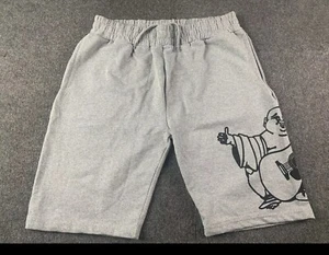 TRUE RELIGION Mens Elastic Waist Drawstring Cotton Blend Sweat Shorts SZ L - Picture 1 of 4