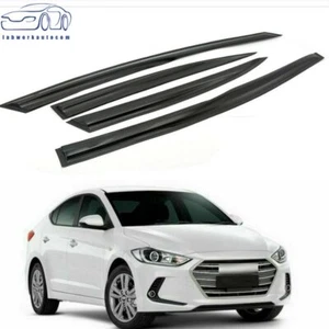 Window Vent Visor Fit For 2017 2018 2019 Hyundai Elantra Rain Sun Guards 4PCS - Picture 1 of 4
