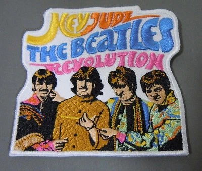The BEATLES Hey Jude-Revolution-Embroidered Iron-On Patch - 3.5" - Image 1 of 2