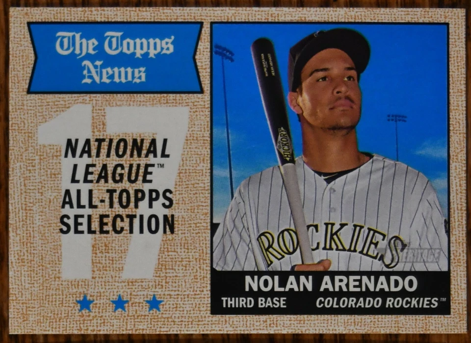 2017 Topps Heritage #373 Nolan Arenado TNAS Colorado Rockies - Image 1 of 1