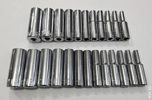 Juego de enchufes Craftsman 24 piezas. 1/4 pulgada. Drive Deep SAE y métrico 6 puntos nuevo - Imagen 1 de 2