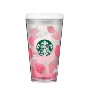 Starbucks Korea 2023 Valentine Day Edition To Go Dessert Tumbler 16oz Strawberry - Picture 1 of 5