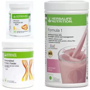 FORMULA 1 HEALTHY MEAL SHAKE MIX ROSE KHEER , PROTEIN POWDER 200GM ,AFRESH LEMON - Picture 1 of 17