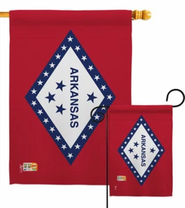 Arkansas Garden Flag Americana States Decorative Small Gift Yard House Banner - Picture 1 of 19