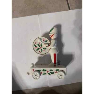 Vintage Lenox White Porcelain Christmas Soldier/Drummer Boy Candle Holders - Picture 1 of 6