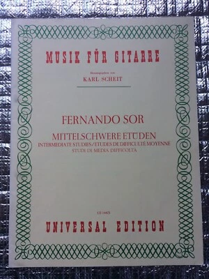 Fernando Sor Mittelschwere Etüden Intermediate Studies - Bild 1 von 4