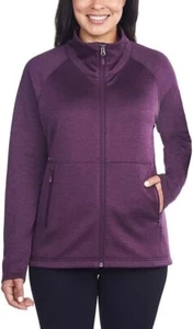 Kirkland Signature Women's Fleece Full Zip Jacket, Purple, 2XL - Picture 1 of 3
