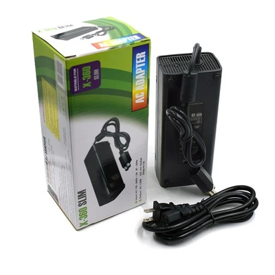 AC Power Supply Brick Charger Adapter Cable Cord For Microsoft Xbox 360 Slim - Image 1 of 4
