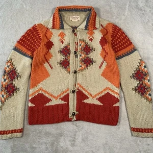 Marlboro Classics Strickjacke L Wolle Alpaka Strick Azteken Western Azteken Navajo Ranch - Bild 1 von 14