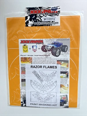 XXX Main Racing - M039L RAZOR FLAMES PAINT MASKS — 第 1/3 张图片