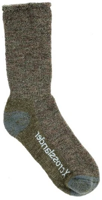 Crosslander® Merino Socks Olive Hunting Socks Outdoor Socks No Strong Cuff - Image 1 of 4