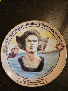 Age Of Discovery Christopher Columbus 1492- 1992 Porcelain Plate 1st Edition - Picture 1 of 9