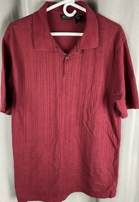 Axcess Men's Sz XXL Maroon Short Sleeve Polo Style Shirt - Image 1 of 4