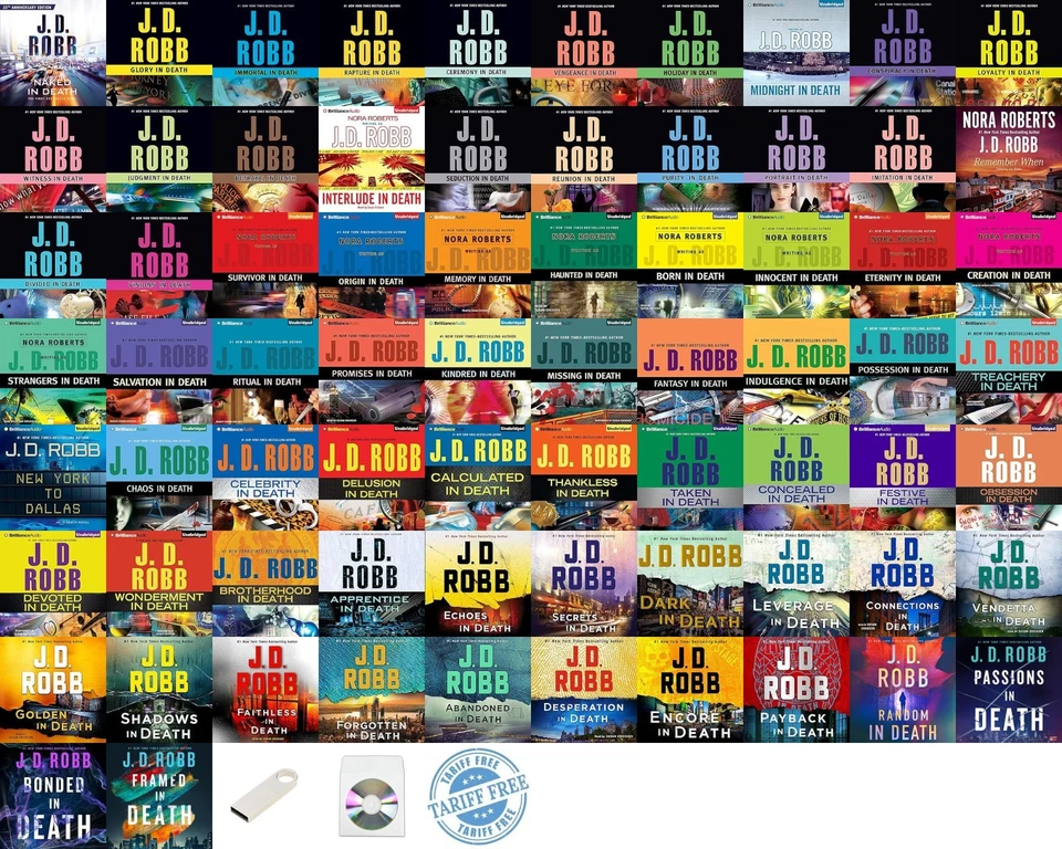 The IN DEATH Series By JD Robb (72 Audiobooks 825 hrs Collection) - Image 1 of 1