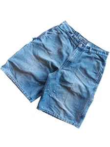 Vintage Levi's Shorts Men's 33 Silvertab Baggy Denim Blue jorts USA 90s - Picture 1 of 2