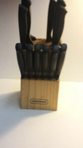 Lot of 11 FARBERWARE Kitchen Knife Stainless Steel Steak Pork Knives  - Picture 1 of 3