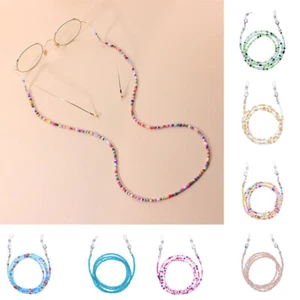 Reading Glasses Chain for Sunglasses Cords Bead Eyeglass Lanyard Straps Eyewear - Picture 1 of 16