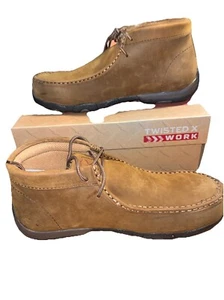 Twisted X Work Women's US 9.5 Driving Boots WDMCTM1 Distressed Saddle New In Box - Picture 1 of 9