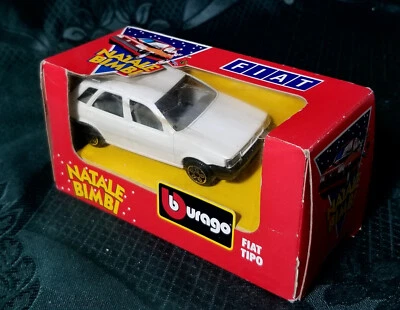BBURAGO #4134 FIAT TIPO BIANCA NATALE BIMBI Scala 1:43 MADE IN ITALY 1988 NIB - Immagine 1 di 4