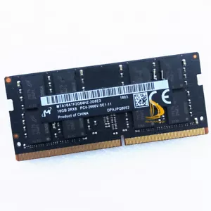 Micron 16GB 2RX8 DDR4-21300S PC4-2666V 1.2V 260PIN SO-DIMM Laptop Memory RAM - Picture 1 of 3