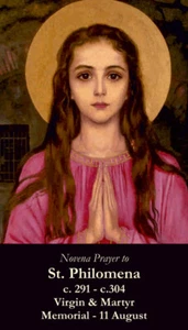 St. Philomena Prayer Card (10 pack) with Two Free Bonus Cards Included - Picture 1 of 2