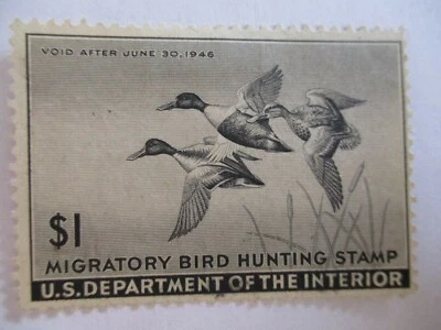 US stamps BOB ducks RW12 MNG, Hinged - Imagem 1 de 2