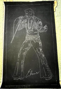 Elvis Presley Paint by Number Kit Black Velvet &Instruction Sheet by Boxcar 1978 - Picture 1 of 8