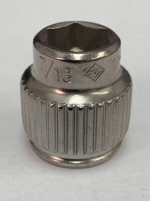 ARMSTRONG 11-614 6 POINT 3/8" DRIVE 7/16" ELIMINATOR SOCKET 11614 Foto 1 de 3