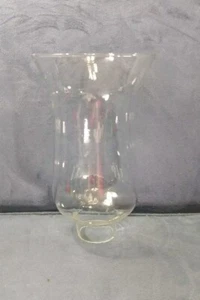 Clear Glass Hurricane Lamp Shade Candle Chandelier Sconce Light, 5" x 8 1/4" 2" - Picture 1 of 7