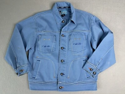 De Colección Chaqueta Denim Para Hombre Mediana Azul Crudo Colectivo Y2K Hip Hop 90’s Patinador LEER Foto 1 de 4