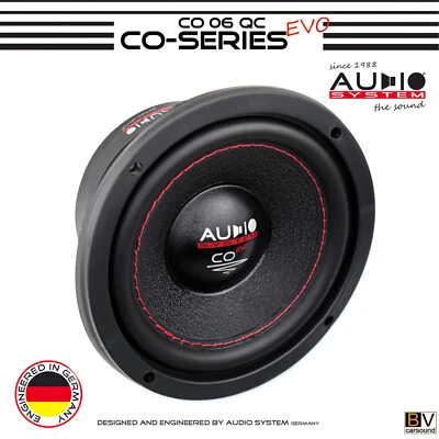 Subwoofer Audio System CO 06 QC EVO 165 mm CO-SERIES 4x2 Ohm QUAD VOICE Woofer - Bild 1 von 4