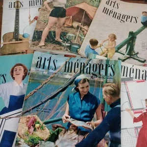 Lotto riviste Arts Ménagers 1952 vintage arredo design art déco da collezione - Picture 1 of 12