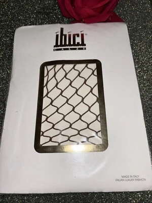 COLLANT IBICI calze RETE Grande Colore Marrone TUTTO NUDO Taglia M/L - Immagine 1 di 4