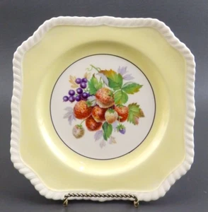 Johnson Bros Brothers England California YELLOW Square Lunch Salad Dessert Plate - Picture 1 of 3