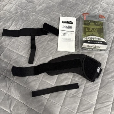 Uncle Mikes Ankle Holster Size 0,Small Revolver 2 Barrel Right Hand 88201 - Image 1 of 3