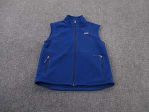 Patagonia Vest Jacket Boy M 10 Blue Fleece Outdoors Hiking Camping Casual 65753 - Picture 1 of 9