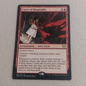 Curse of Hospitality - Innistrad: Crimson Vow MTG NM - Picture 1 of 2