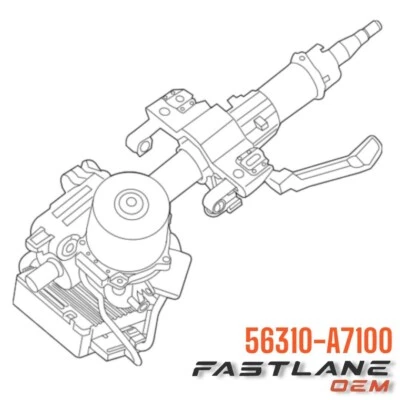 Conjunto de columna KIA FORTE/FORTE KOUP 2014-2016 - superior nuevo OEM 56310-A7100 Foto 1 de 4