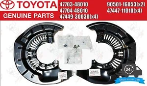 Toyota OEM COVER SUB-ASSY, DISC BRAKE DUST, FRONT RH & LH Set - Picture 1 of 17