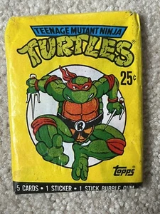 1989 Topps Teenage Mutant Ninja Turtles Movie Cards Single Sealed Wax Pack - Picture 1 of 2