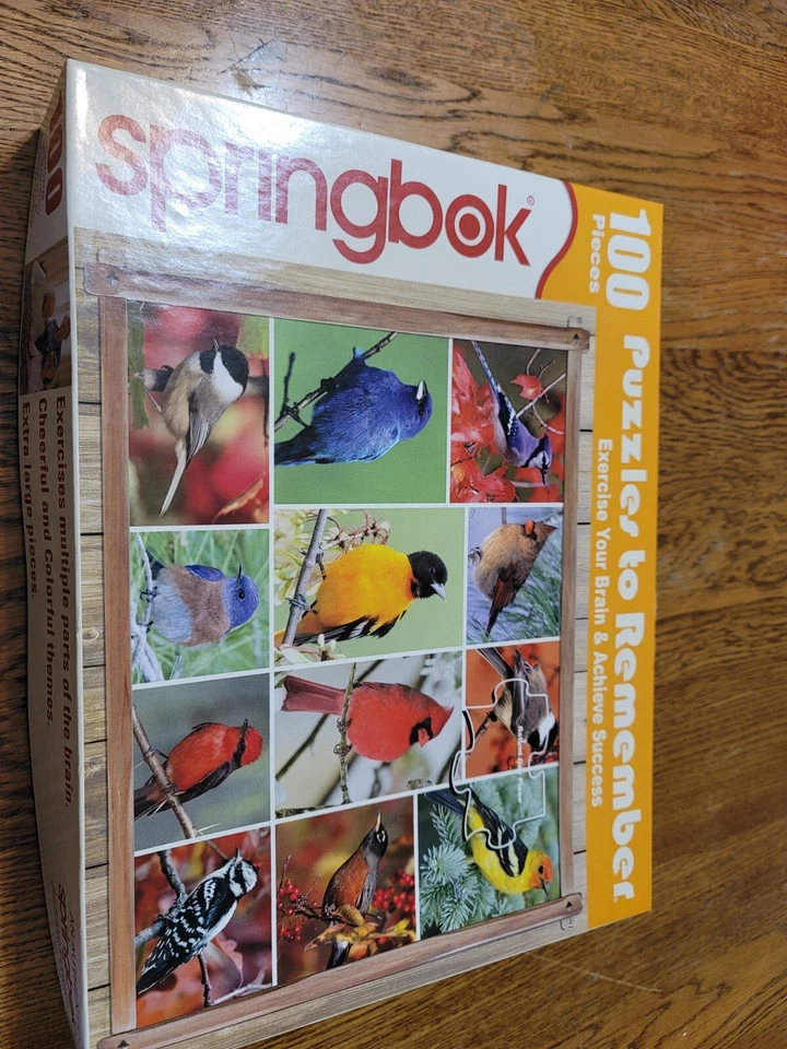 Springbok Songbirds Puzzle 100pc Made In USA 2017 Complete  - Image 1 of 1