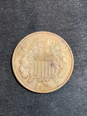 1867 2 Cent Piece Cover