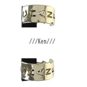 CHANEL Earrings Coco Logo Mark CC Rare Gold B20P HOOP 2.7x1.3cm Gift Clip on FS - Picture 1 of 20