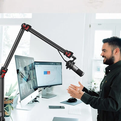 Camera Desk Mount Stand 3-Section Flexible Detachable Arm Mount For DSLR & Light - Image 1 of 4