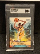 Kevin Durant 2007-08 Upper Deck Rookie RC SGC 10 Gem Mint Low Pop Seattle/ Nets