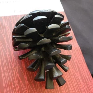 = Michael Healy 3-1/4-in Matte Door Knocker Pinecone 1098893 Matte Black NEW - Picture 1 of 3