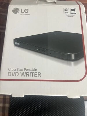 Grabadora de DVD portátil LG Life’s Good ultra delgada para Mac y Windows nunca usada Foto 1 de 2
