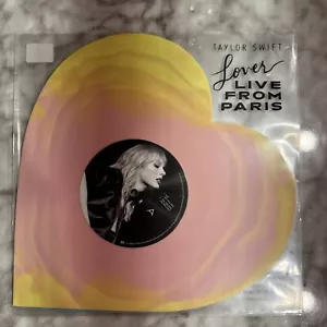 Taylor Swift Lover (Live From Paris) Heart Shaped Vinyl - Brand New - IN HAND - Picture 1 of 6