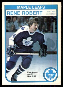 1982-83 O-Pee-Chee Rene Robert Toronto Maple Leafs #330
